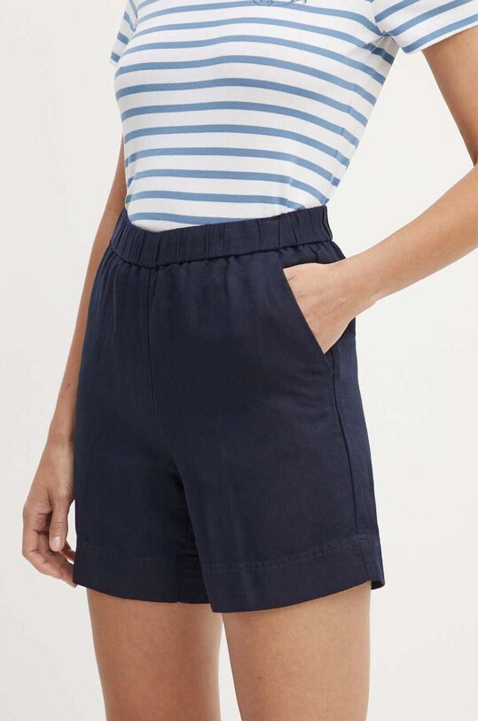 Gant pantaloni scurti din in in bleumarin 4020096