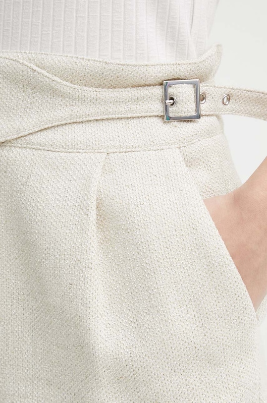 Шорти з домішкою льону IRO бежевий WM30GUNA