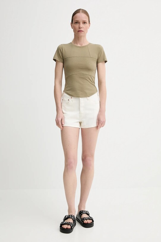 Džínové šortky Levi's 56327 béžová SS25