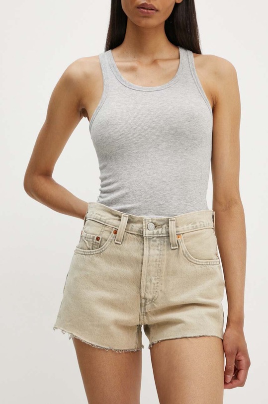 Levi's pantaloni scurti jeans jeans bej 56327