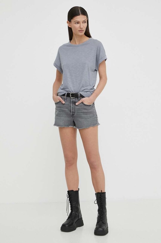 Levi's pantaloni scurti jeans 56327 gri SS25