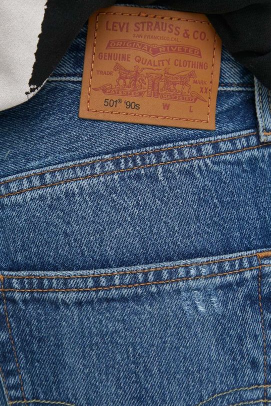 Rifľové krátke nohavice Levi's modrá A1962