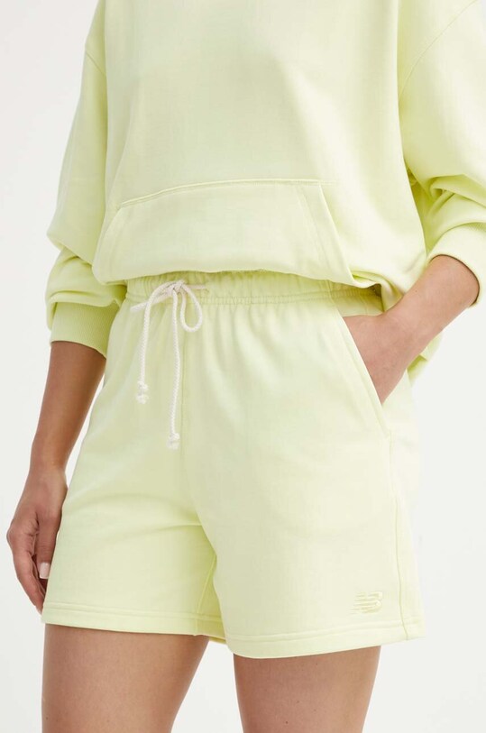 New Balance pantaloni scurti din bumbac bumbac verde WS41508LLT