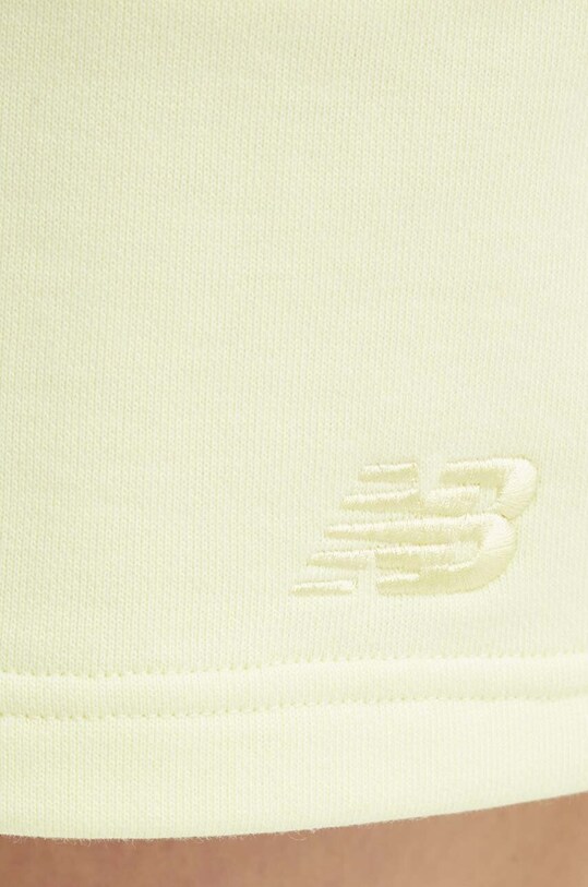 Βαμβακερό σορτσάκι New Balance πράσινο WS41508LLT