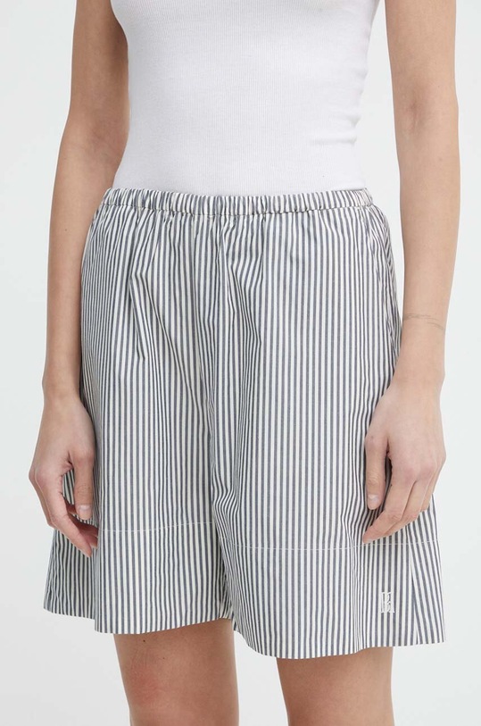 By Malene Birger pantaloni scurti din bumbac bumbac bleumarin Q72416007
