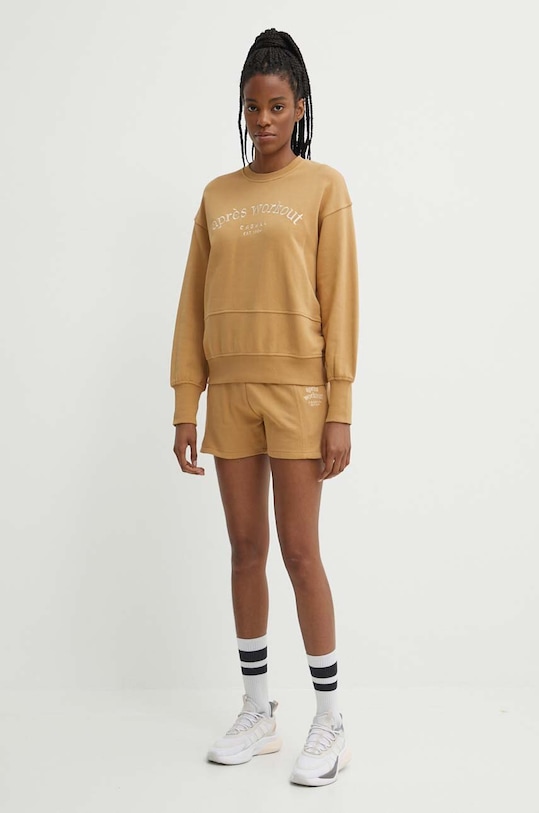 Хлопковые шорты Casall 24145 коричневый SS24