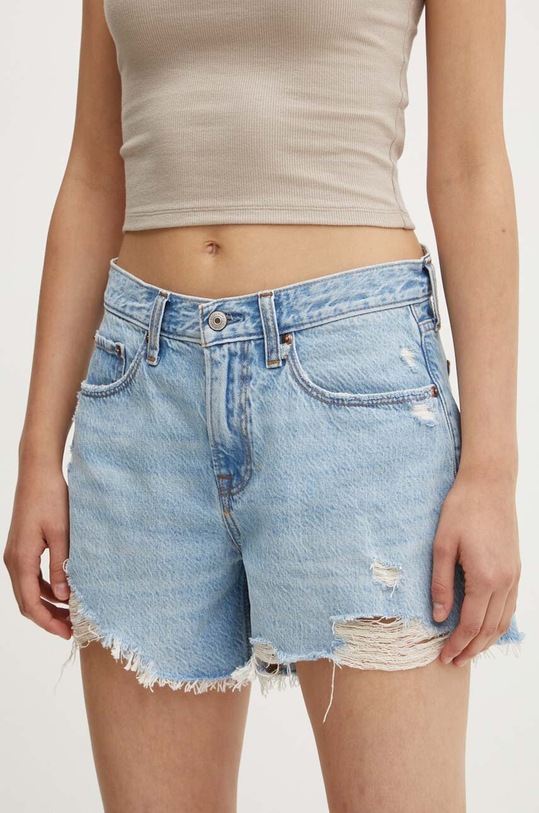 Abercrombie & Fitch szorty jeansowe pozostałe niebieski KI149.4247.280