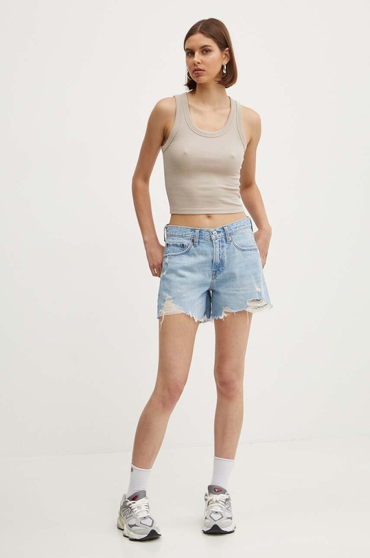 Abercrombie & Fitch szorty jeansowe KI149.4247.280 niebieski SS24