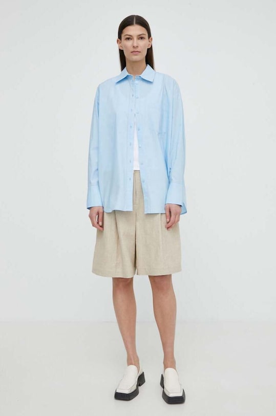Remain pantaloni scurti din in 5012132528 bej SS24