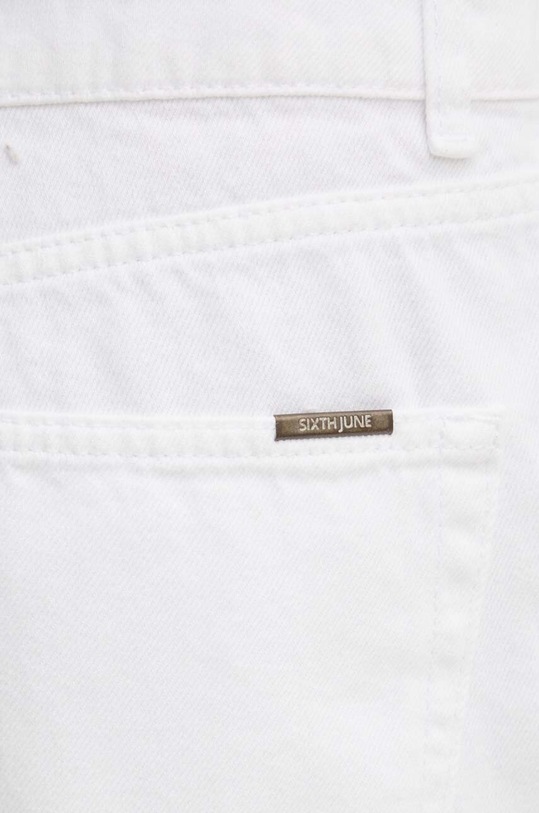 Sixth June pantaloni scurti jeans alb 34290
