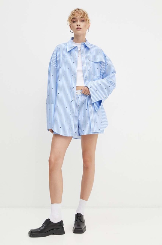 Rotate pantaloni scurti din bumbac 1124702975 albastru SS24