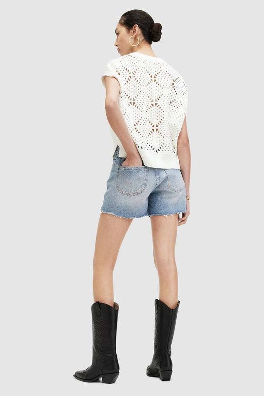 Джинсові шорти AllSaints IDAHO WESTERN SHORT WE516Z блакитний