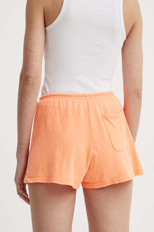 Îmbrăcăminte American Vintage pantaloni scurți din amestec de in SHORT COURT LOP09AE24 portocaliu