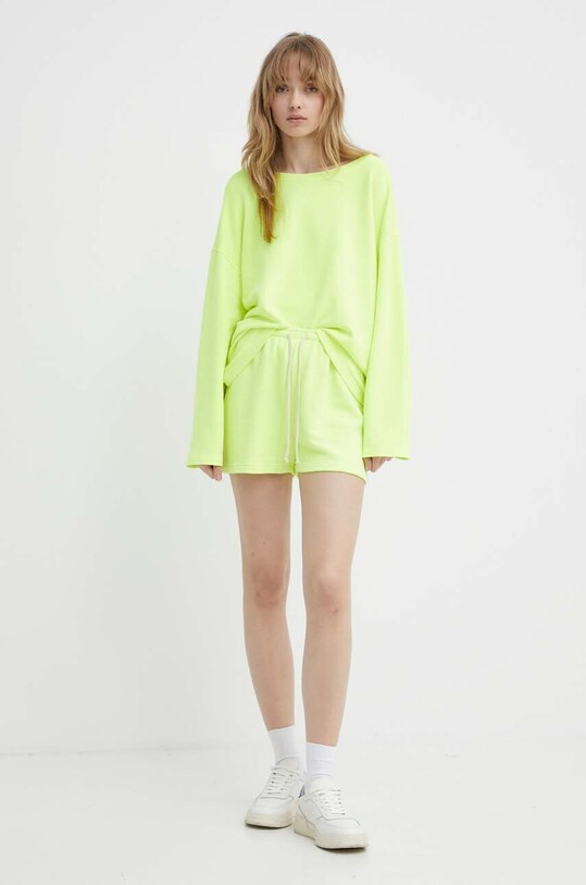 American Vintage szorty SHORT COURT HAPY09AE24 zielony AW24