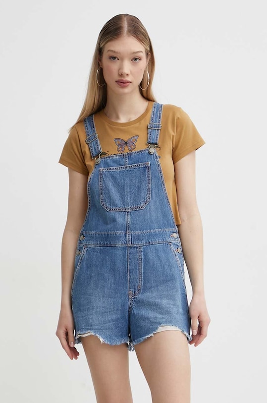 Hollister Co. ogrodniczki bawełna niebieski KI349.4196.278