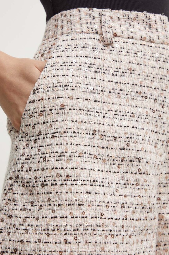 Bruuns Bazaar szorty z domieszką wełny StickweedBBDanice shorts BBW3957 różowy