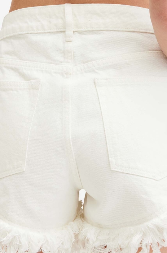 Дънков къс панталон от памук AllSaints ASTRID FRAY SHORT бял W074EA