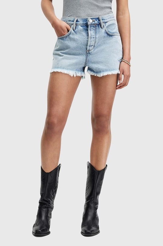 Джинсові бавовняні шорти AllSaints HEIDI DENIM SHORT W066EA блакитний SS24