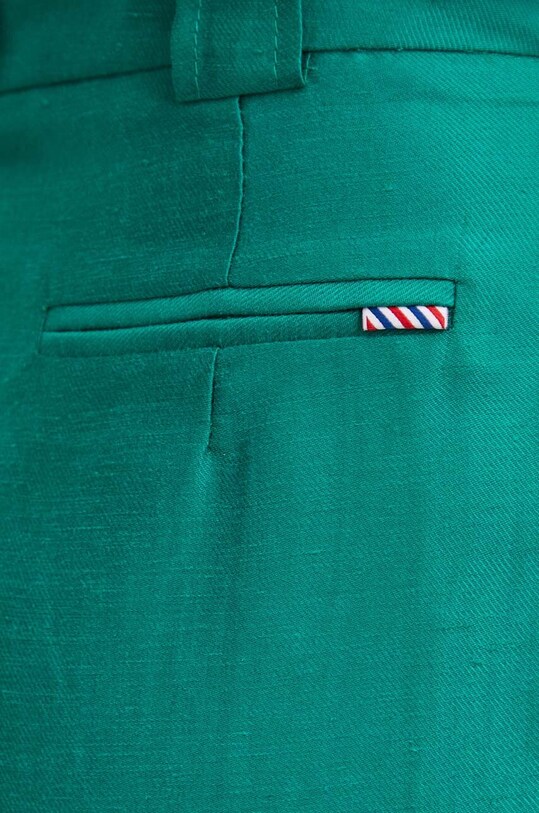 La Petite Française pantaloni scurți din amestec de in SAVOUREUX verde PFSAVOUREUX