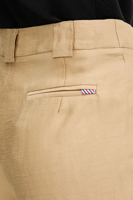 La Petite Française pantaloni scurți din amestec de in SAVOUREUX verde PFSAVOUREUX