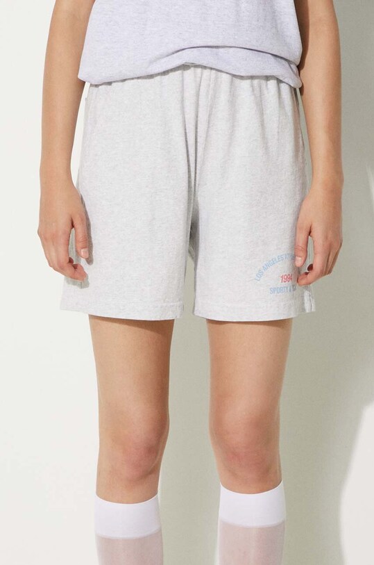 Sporty & Rich pantaloni scurti LA Athletic Group Gym Shorts gri SH021S402LH