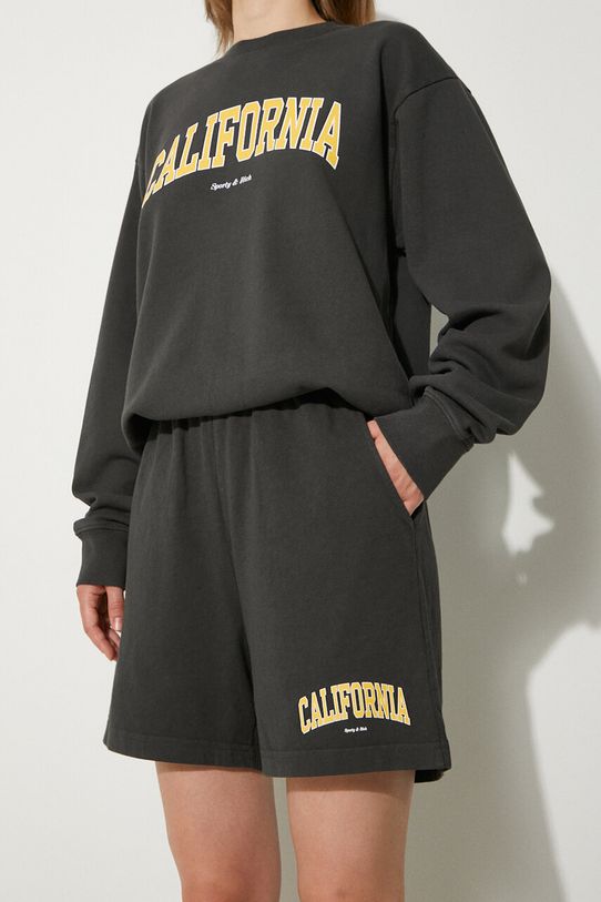 Bavlněné šortky Sporty & Rich California Gym bavlna černá SH021S405CF