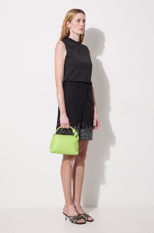 JW Anderson szorty wełniane Crystal Hem Tailored Shorts SR0095.PG1321.999 czarny SS24