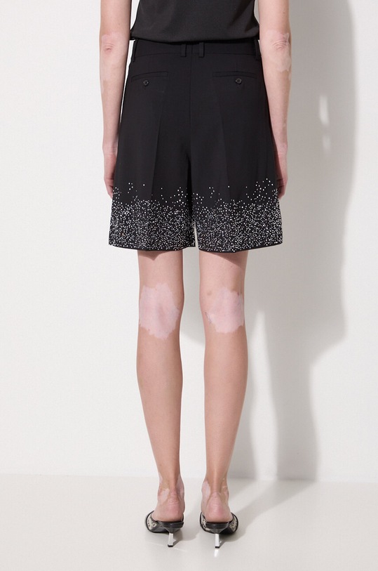Odzież JW Anderson szorty wełniane Crystal Hem Tailored Shorts SR0095.PG1321.999 czarny