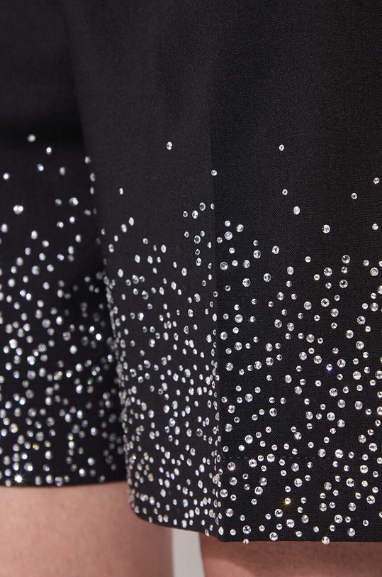 JW Anderson szorty wełniane Crystal Hem Tailored Shorts SR0095.PG1321.999 czarny