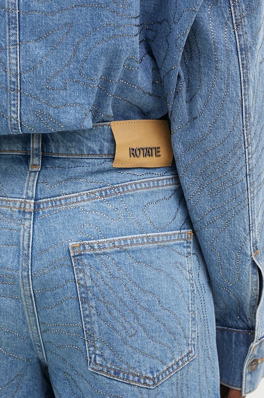 Džínové šortky Rotate Rhinestone Denim 1126391468 modrá