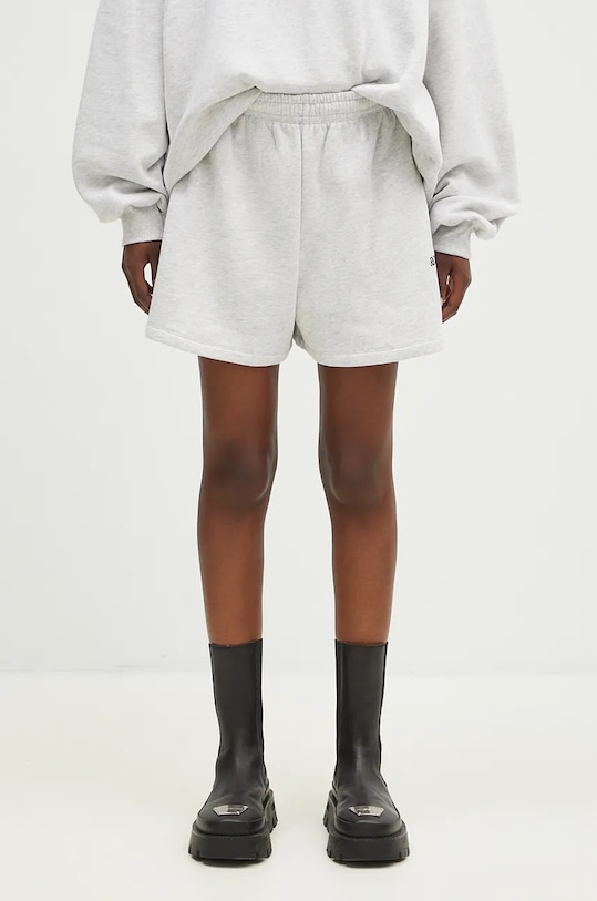 Rotate cotton shorts High Waist cotton gray 1124551473