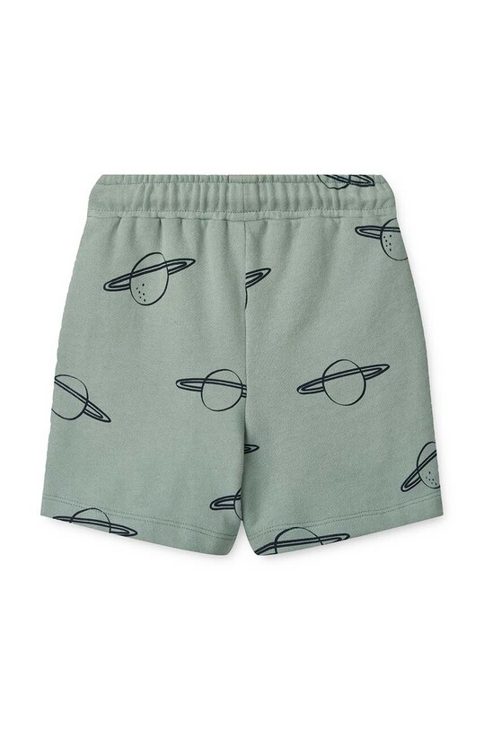 Fete Liewood pantaloni scurți din bumbac pentru copii Gram Printed Sweatshorts LW17097 turcoaz