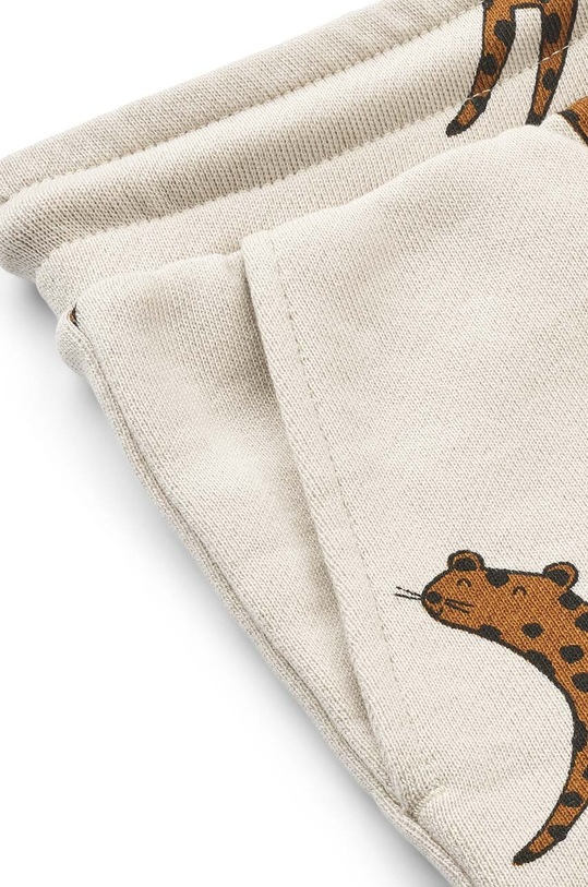 Liewood szorty bawełniane dziecięce Gram Printed Sweatshorts beżowy LW17097