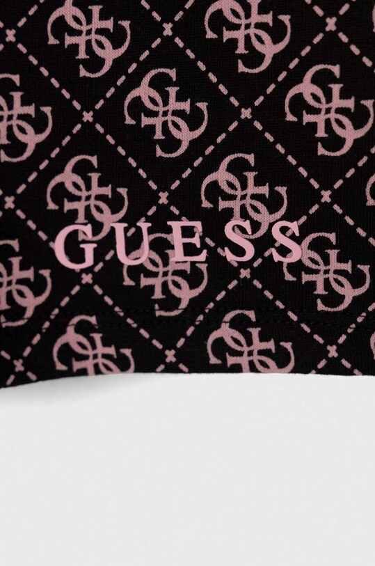 Dziewczynka Guess szorty bawełniane dziecięce J4RD07.KA6R3.PPYH czarny