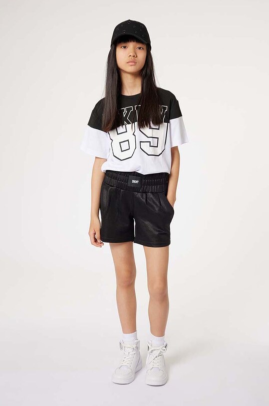 Dkny szorty dziecięce casual czarny D60055.114.150