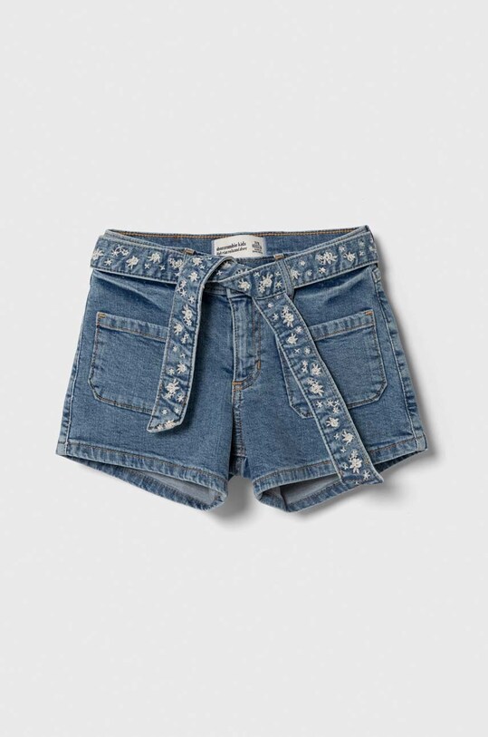 Abercrombie & Fitch pantaloni scurti din denim pentru copii casual albastru KI249.2491
