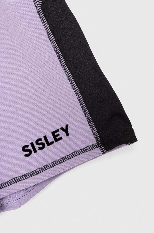 Девочка Детские хлопковые шорты Sisley 3J68X900J.G.Seasonal фиолетовой