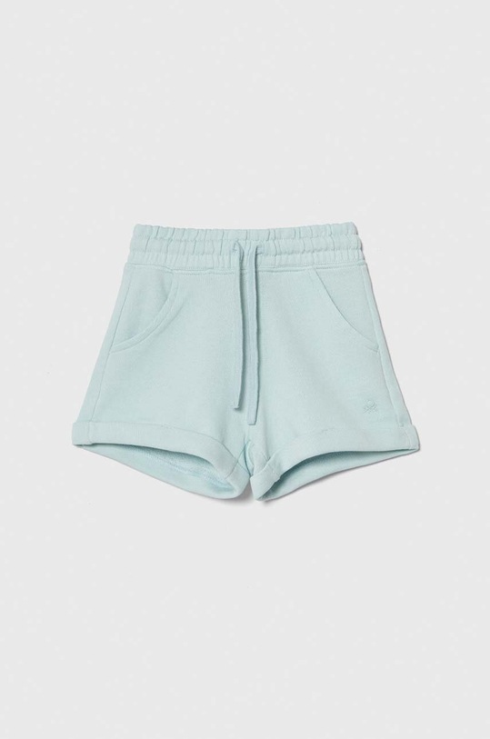 United Colors of Benetton szorty bawełniane dziecięce bawełna niebieski 3J68C901C.G.Sea.PPYH