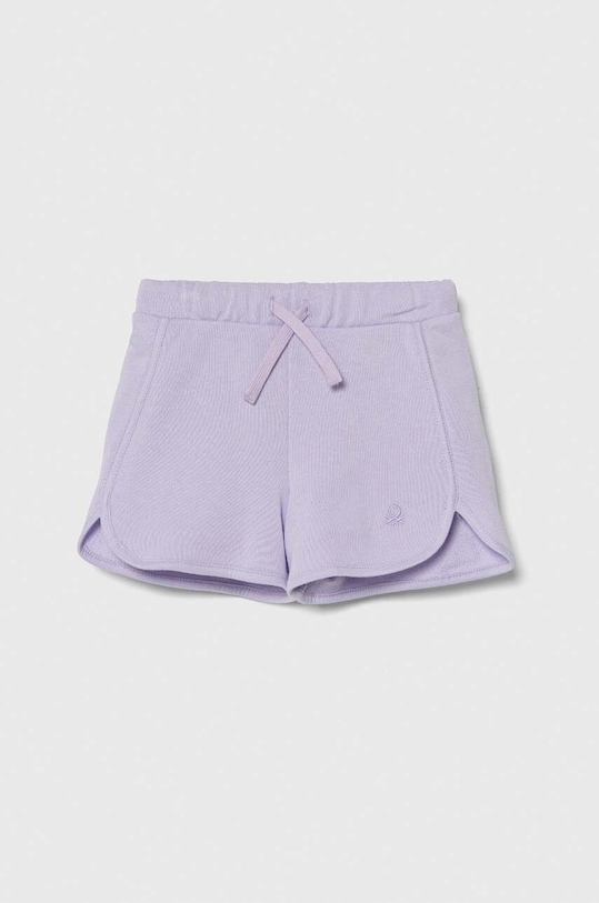 United Colors of Benetton pantaloni scurți din bumbac pentru copii casual violet 3J70G900O.P.Sea.PPYH