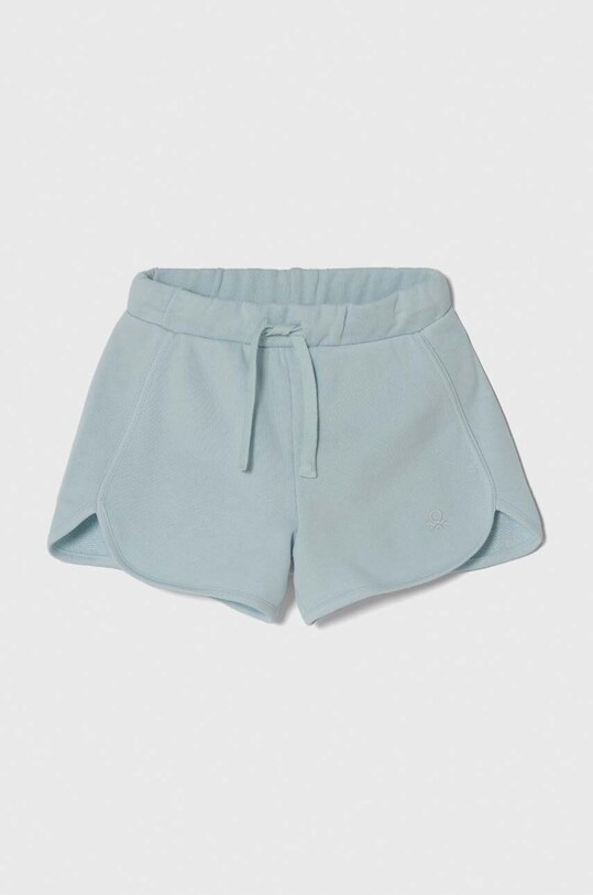 United Colors of Benetton pantaloni scurți din bumbac pentru copii casual albastru 3J70G900O.P.Sea.PPYH