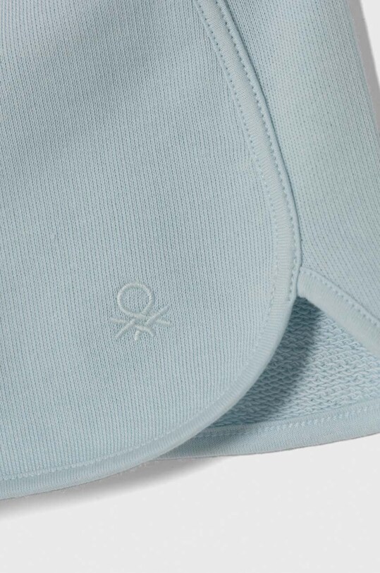 Fete United Colors of Benetton pantaloni scurți din bumbac pentru copii 3J70G900O.P.Sea.PPYH albastru