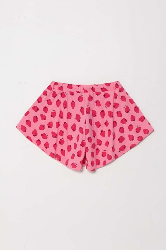 Detské bavlnené šortky United Colors of Benetton 3M39C902M.G.Seasonal ružová SS24