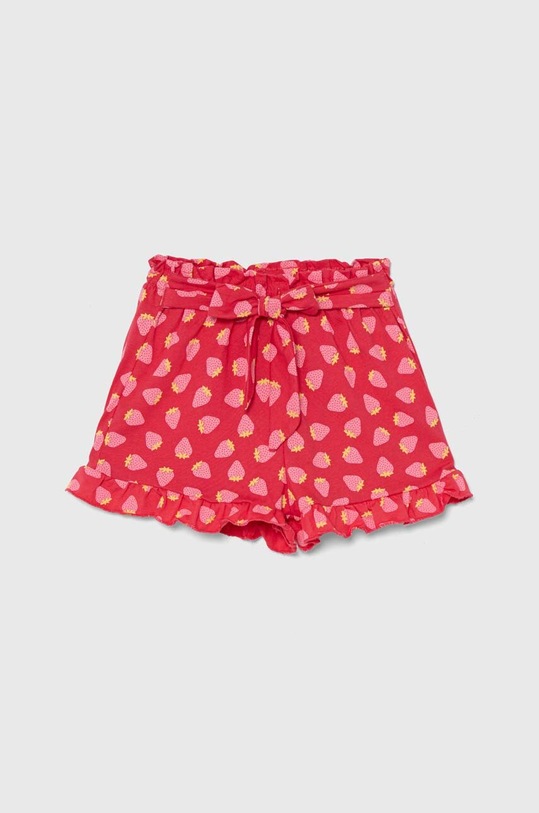 Detské bavlnené šortky United Colors of Benetton bavlna ružová 3M39G901D.P.Seasonal