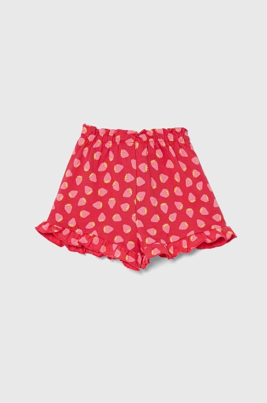 Detské bavlnené šortky United Colors of Benetton 3M39G901D.P.Seasonal ružová SS24