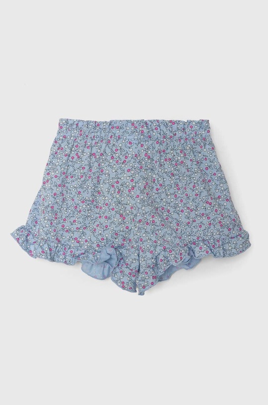Detské bavlnené šortky United Colors of Benetton 3M39G901D.P.Seasonal modrá SS24