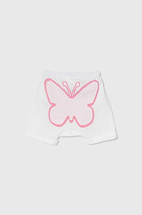 Dětské bavlněné šortky United Colors of Benetton pletenina bílá 3MI5A900E.G.W.Seasonal