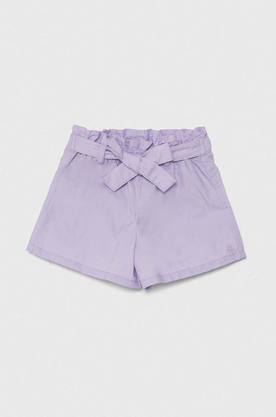 United Colors of Benetton pantaloni scurți din bumbac pentru copii casual violet 4AC7G9016.P.Sea.PPYH