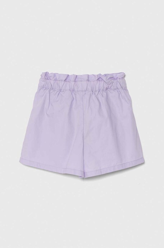 Fete United Colors of Benetton pantaloni scurți din bumbac pentru copii 4AC7G9016.P.Sea.PPYH violet