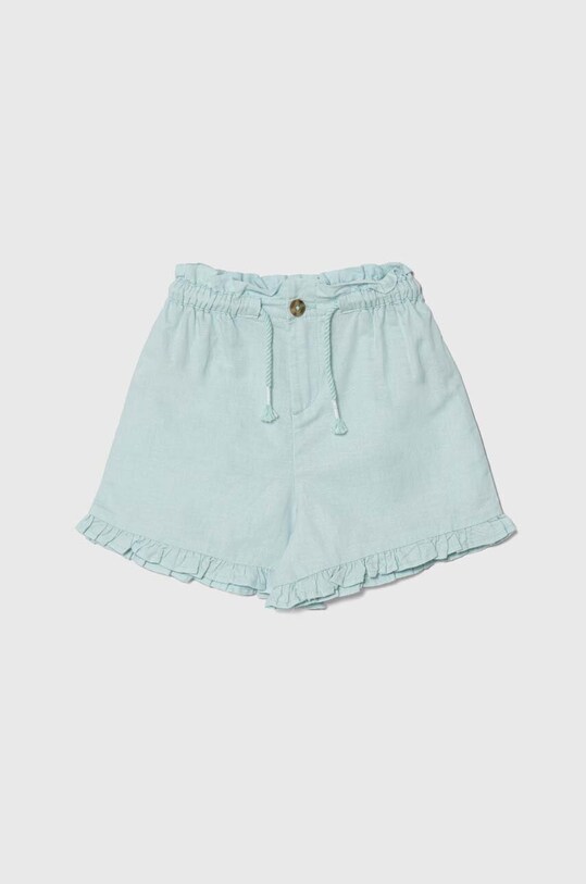 Детские льняные шорты United Colors of Benetton casual голубой 4BE7G901M.P.Seasonal