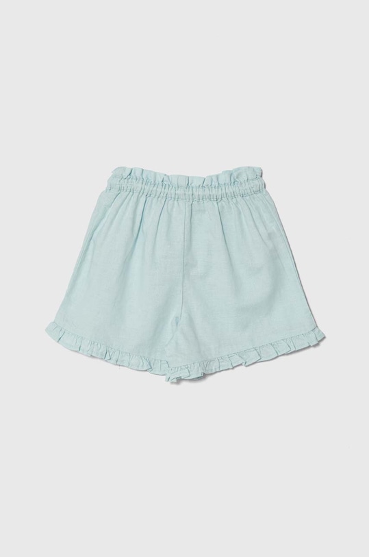 Detské ľanové šortky United Colors of Benetton 4BE7G901M.P.Seasonal modrá SS24